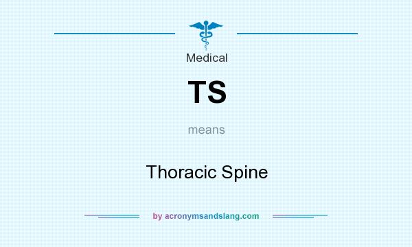 What does TS mean? It stands for Thoracic Spine
