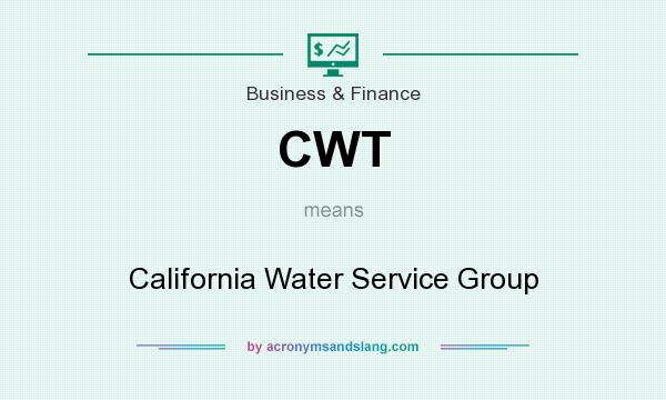 What does CWT mean? It stands for California Water Service Group