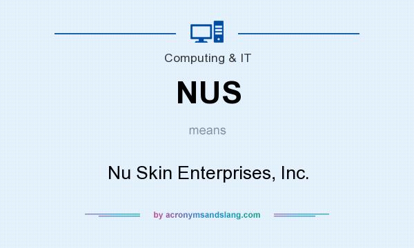 What does NUS mean? It stands for Nu Skin Enterprises, Inc.