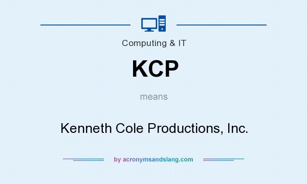 What does KCP mean? It stands for Kenneth Cole Productions, Inc.