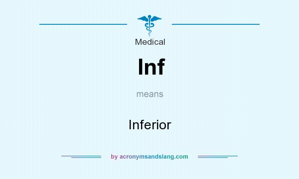 What does Inf mean? It stands for Inferior