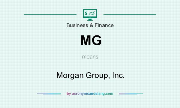 What does MG mean? It stands for Morgan Group, Inc.