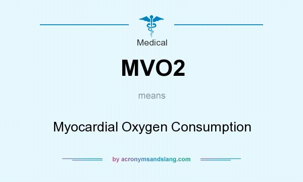 What does MVO2 mean? It stands for Myocardial Oxygen Consumption