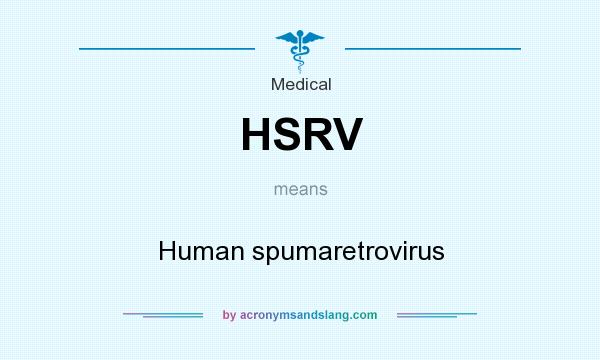 What does HSRV mean? It stands for Human spumaretrovirus