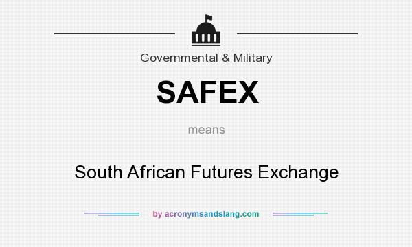 What does SAFEX mean? It stands for South African Futures Exchange