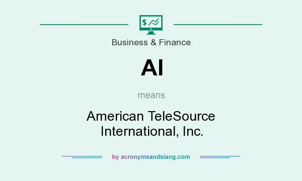 What does AI mean? It stands for American TeleSource International, Inc.