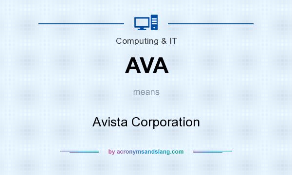 What does AVA mean? It stands for Avista Corporation