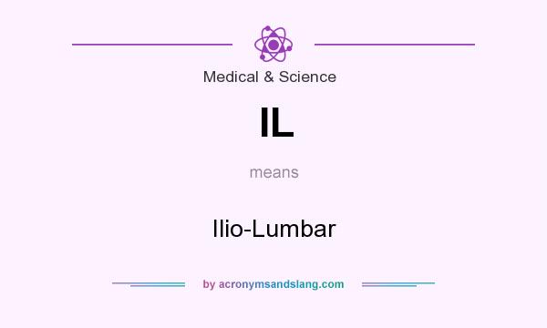 What does IL mean? It stands for Ilio-Lumbar