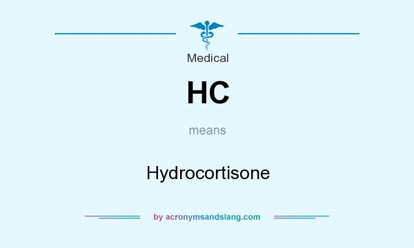 What does HC mean? It stands for Hydrocortisone