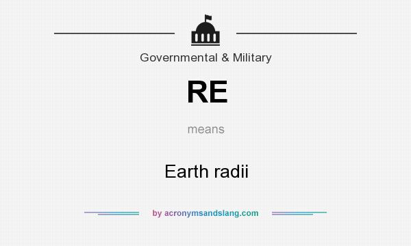 What does RE mean? It stands for Earth radii