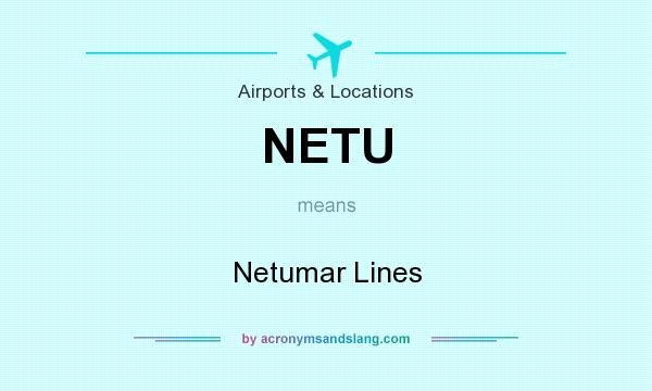 What does NETU mean? It stands for Netumar Lines