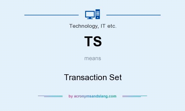 What does TS mean? It stands for Transaction Set