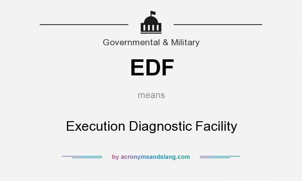 What does EDF mean? It stands for Execution Diagnostic Facility