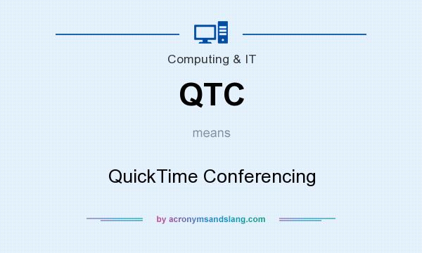 What does QTC mean? It stands for QuickTime Conferencing