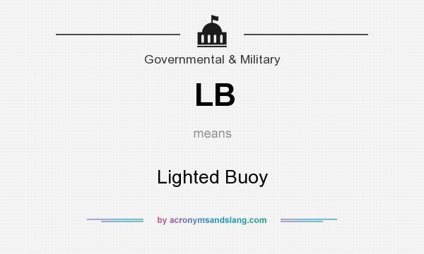 What does LB mean? It stands for Lighted Buoy