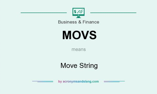 What does MOVS mean? It stands for Move String
