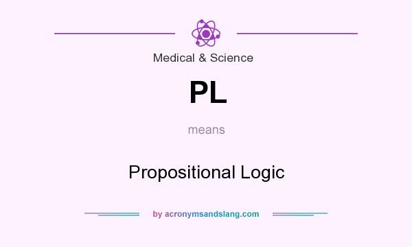 What does PL mean? It stands for Propositional Logic