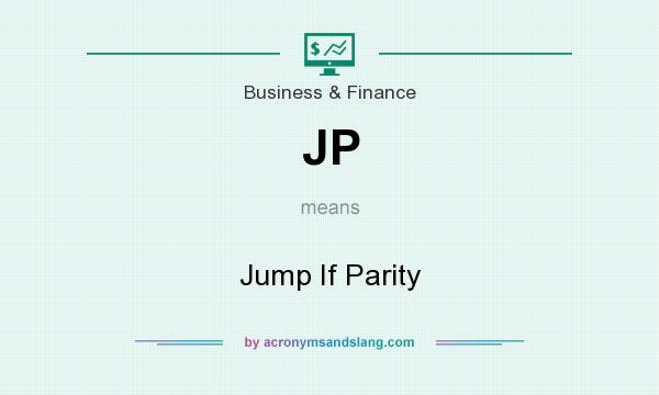 What does JP mean? It stands for Jump If Parity
