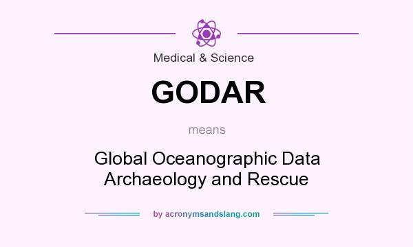 What does GODAR mean? It stands for Global Oceanographic Data Archaeology and Rescue
