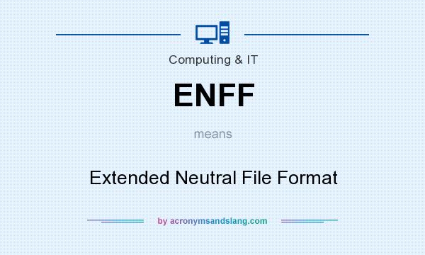 What does ENFF mean? It stands for Extended Neutral File Format