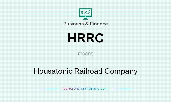 What does HRRC mean? It stands for Housatonic Railroad Company