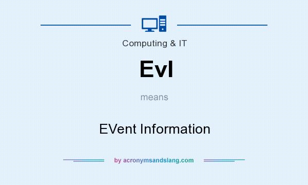 What does EvI mean? It stands for EVent Information