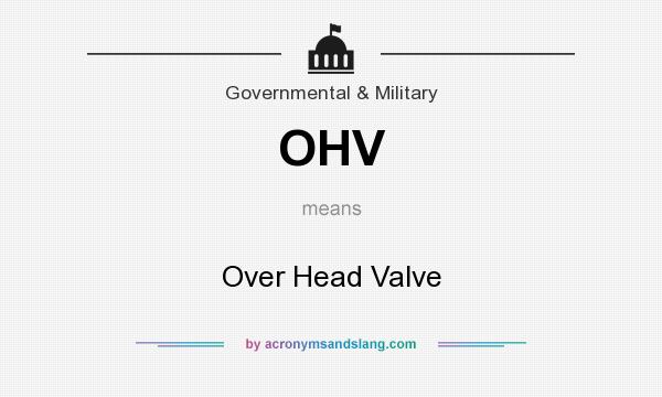 What does OHV mean? It stands for Over Head Valve