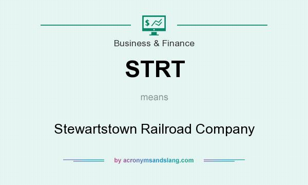 What does STRT mean? It stands for Stewartstown Railroad Company