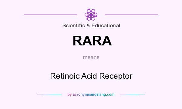 What does RARA mean? It stands for Retinoic Acid Receptor