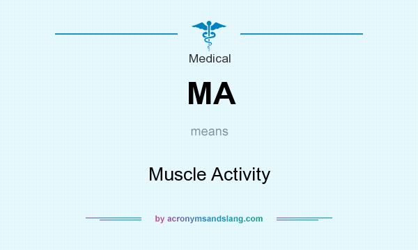 What does MA mean? It stands for Muscle Activity