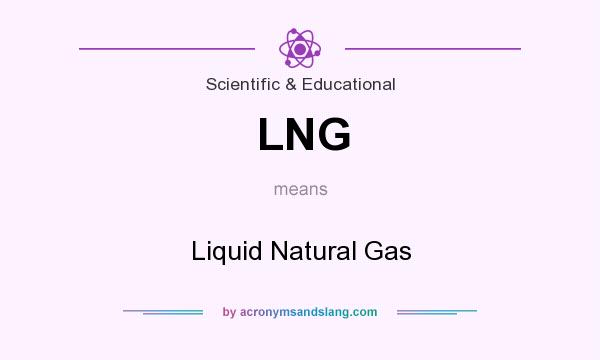 What does LNG mean? It stands for Liquid Natural Gas