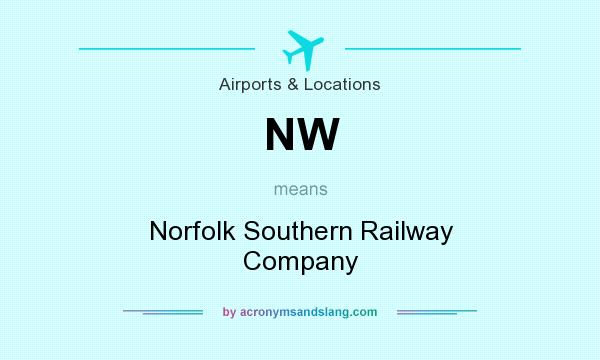 What does NW mean? It stands for Norfolk Southern Railway Company