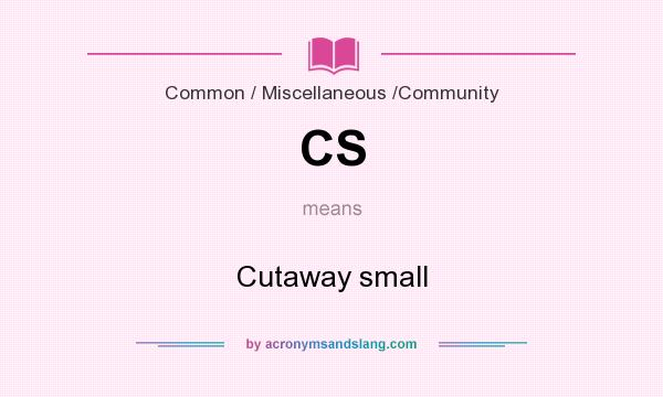 What does CS mean? It stands for Cutaway small