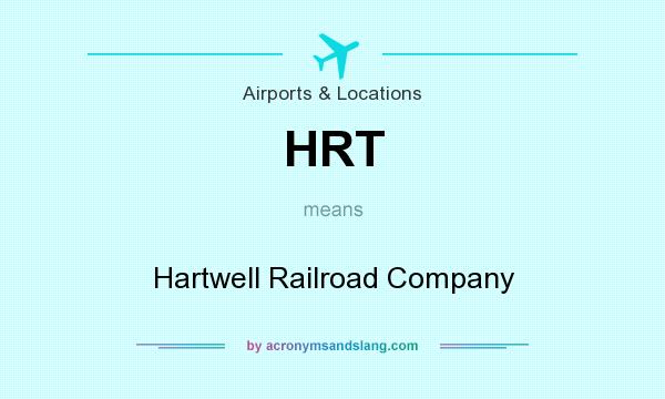 What does HRT mean? It stands for Hartwell Railroad Company