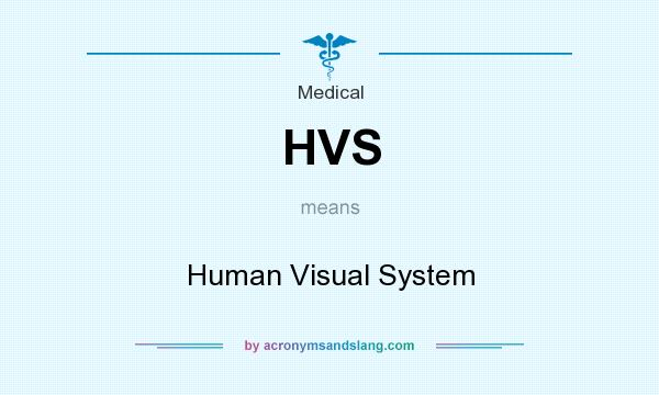 What does HVS mean? It stands for Human Visual System