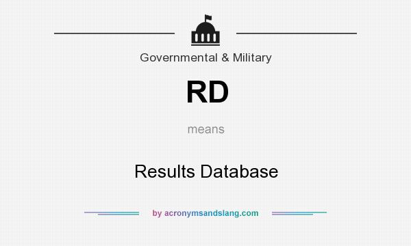 What does RD mean? It stands for Results Database