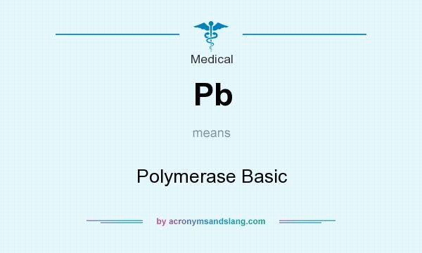 What does Pb mean? It stands for Polymerase Basic