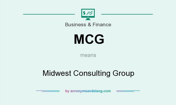 What does MCG mean? It stands for Midwest Consulting Group