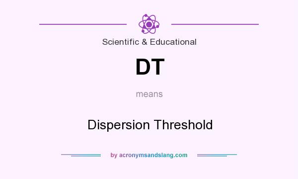 What does DT mean? It stands for Dispersion Threshold