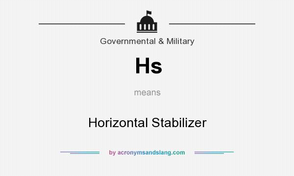 What does Hs mean? It stands for Horizontal Stabilizer