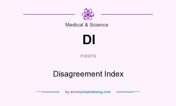 What does DI mean? It stands for Disagreement Index