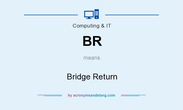 What does BR mean? It stands for Bridge Return