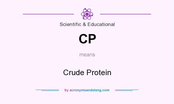 What does CP mean? It stands for Crude Protein