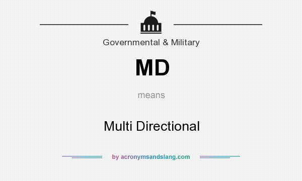 What does MD mean? It stands for Multi Directional