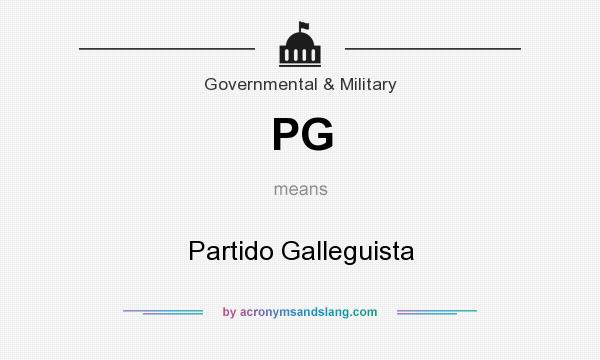 What does PG mean? It stands for Partido Galleguista