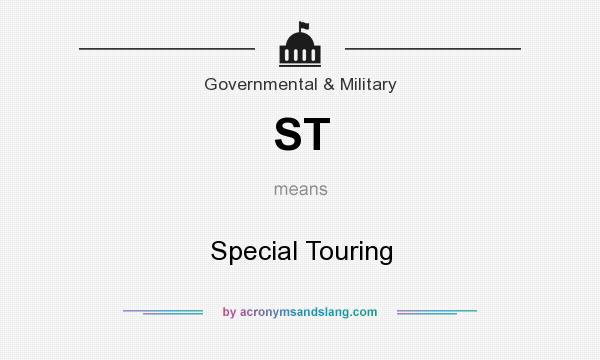 What does ST mean? It stands for Special Touring