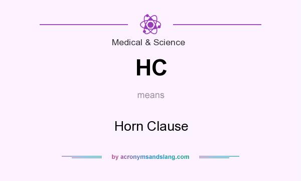 What does HC mean? It stands for Horn Clause