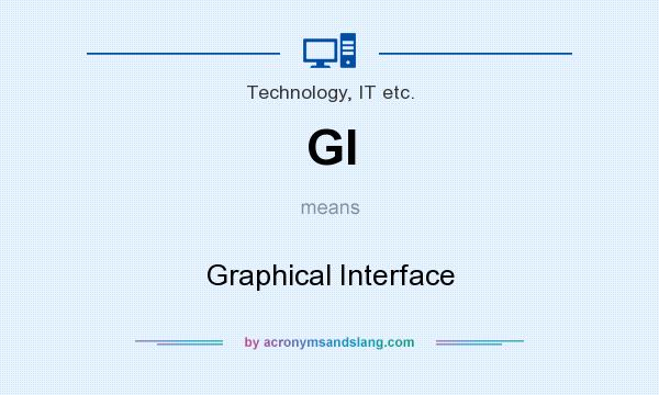 What does GI mean? It stands for Graphical Interface