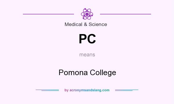 What does PC mean? It stands for Pomona College