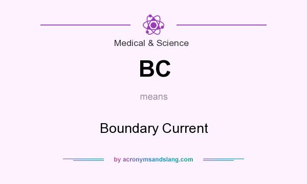 What does BC mean? It stands for Boundary Current